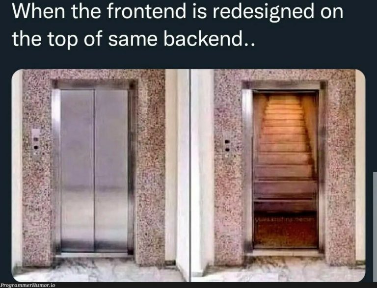 Frontend Backend Meme ProgrammerHumor Io