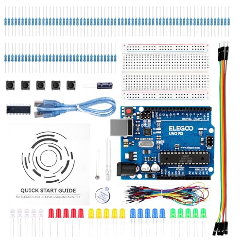 ELEGOO UNO Project Basic Starter Kit with Tutorial and UNO R3 Compatible with Arduino IDE