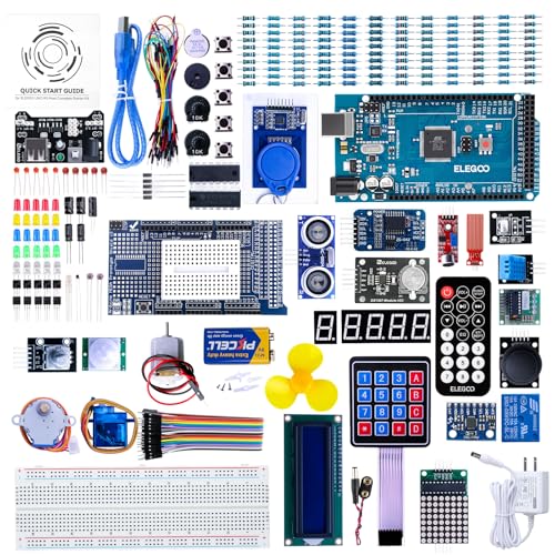 ELEGOO Mega R3 Project The Most Complete Ultimate Starter Kit with Tutorial Compatible with Arduino IDE