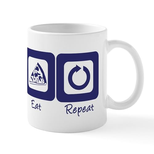 CafePress Sleep Code Eat Repeat Mug 11 oz (325 ml) Ceramic Coffee Mug