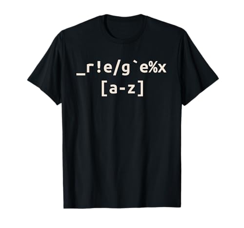RegEx T-Shirt - Regular Expressions - Programming - Funny T-Shirt