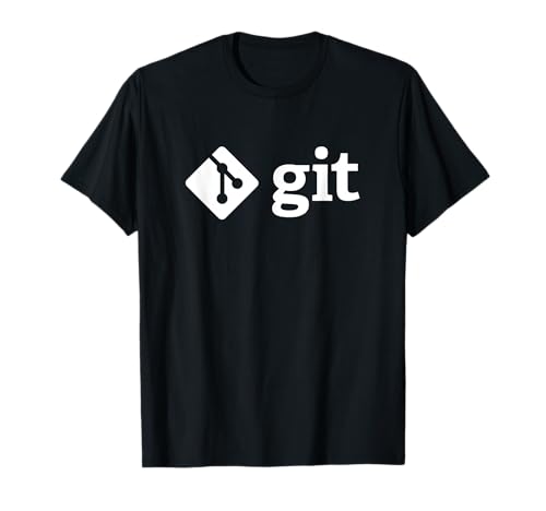 Git Official Logo/Word T-Shirt White T-Shirt