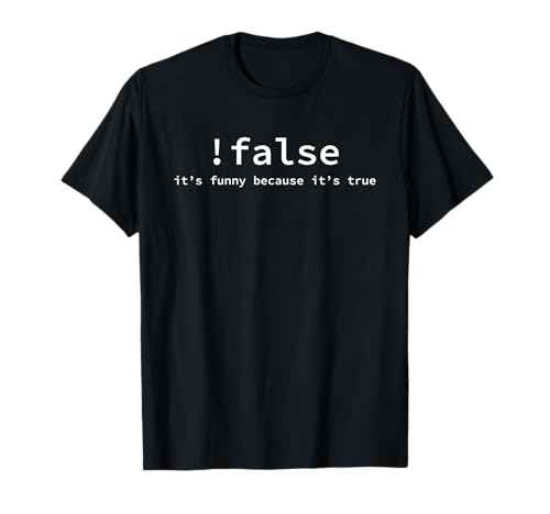 Funny False Programming Coding Short Sleeve T-shirt for Programmers
