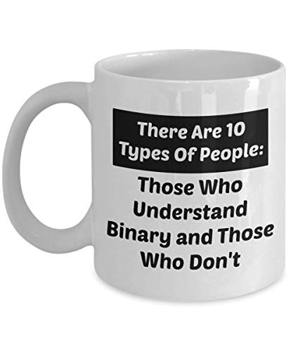 Math Teacher Coffee Mug – "There Are 10 Types Of People" Gift for Mom