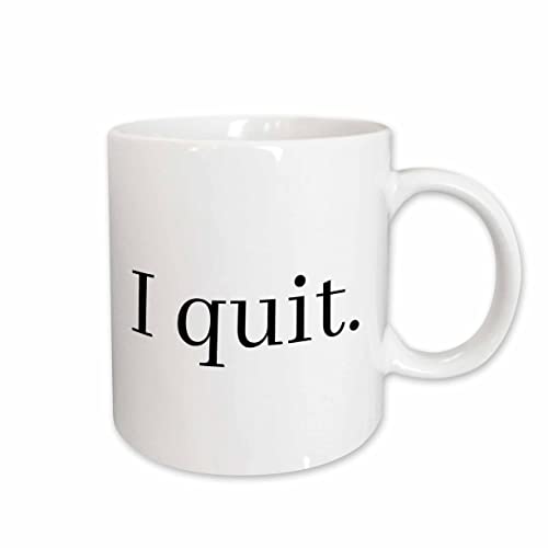 3dRose Image of I Quit Quote 11oz Mug