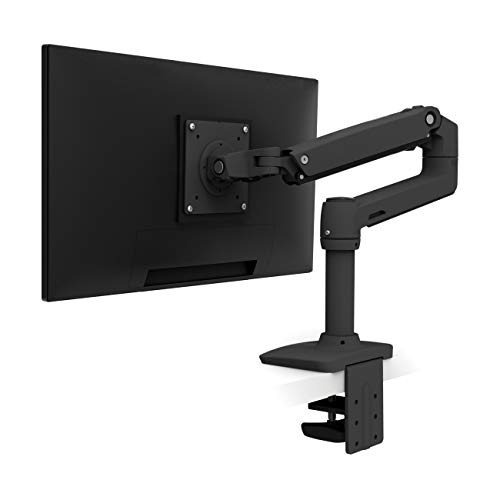 Ergotron – LX Monitor Arm, Single Monitor Desk Mount – fits Flat Curved Ultrawide Computer Monitors up to 34 Inches, 7 to 25 lbs, VESA 75x75mm or 100x100mm – Matte Black