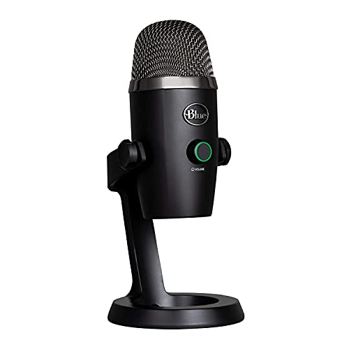 Logitech for Creators Blue Yeti Nano USB Microphone for Gaming, Streaming, Podcasting, Twitch, YouTube, Discord, Recording for PC and Mac, Plug & Play -Blackout