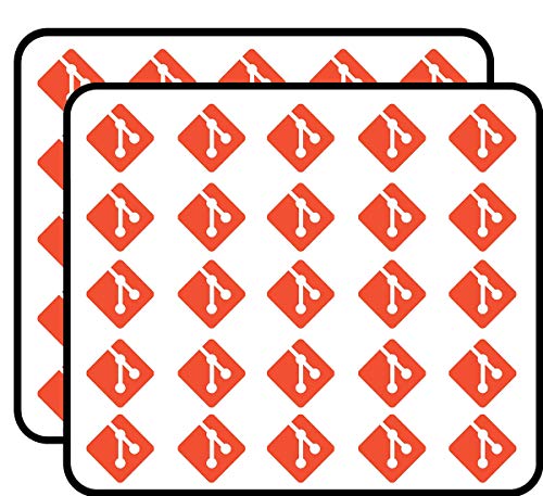 Git 50 Pack 1-Inch Retro Stickers for Scrapbooking, Journals, Planners, Laptops, Phones and Water Bottles