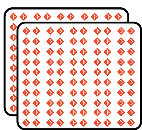 Git 50 Pack 1-Inch Retro Stickers for Scrapbooking, Journals, Planners, Laptops, Phones and Water Bottles