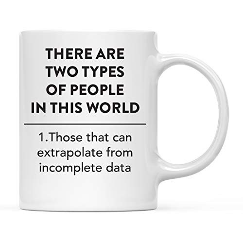 Andaz Press 11oz. Funny Coffee Mug Gift, There are 2 Types of People in The World, Incomplete Data, 1-Pack, Includes Gift Box
