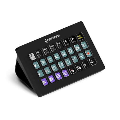 Elgato Stream Deck XL – Advanced Studio Controller, 32 Macro Keys, Trigger Actions in apps and Software Like OBS, Twitch, ​YouTube and More, USB, Works with Mac and PC