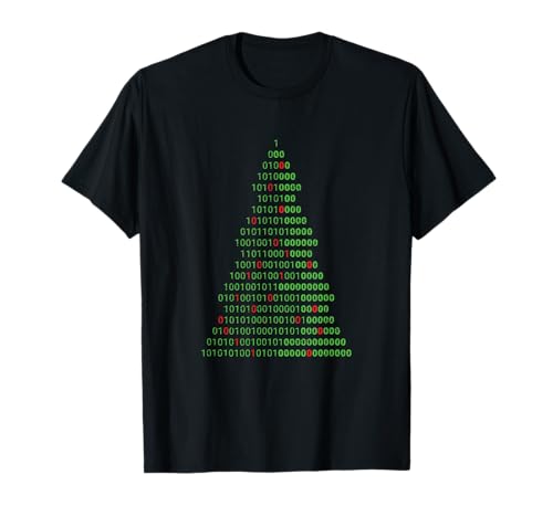 Funny Binary Christmas Tree Computer Programmers and Geek T-Shirt