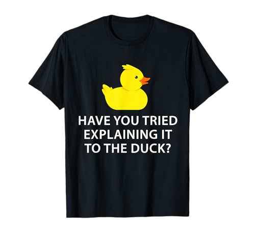 Funny Programmer Rubber Duck Debugging T-Shirt