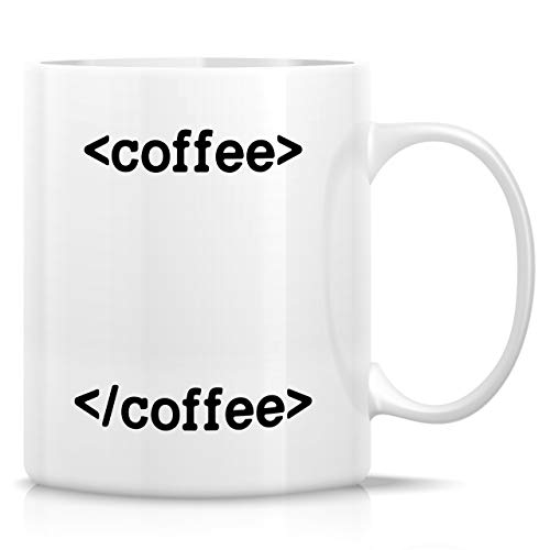 Retreez Funny Mug - Coffee Coding Coder Programmer Software Engineer Developer 11 Oz Ceramic Coffee Mugs - Funny, Sarcasm, Inspirational birthday gifts for friends, coworkers, siblings, dad, mom
