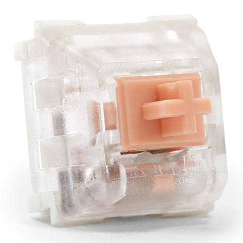 DROP Halo True Mechanical Keyboard Switches - Plate Mounted, Tactile, 60g, Cherry MX Style, Quiet Switches, by Kailh (Halo True, 90 PCS)