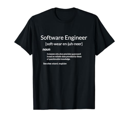 Funny Software Engineering Software Engineer Definition T-Shirt