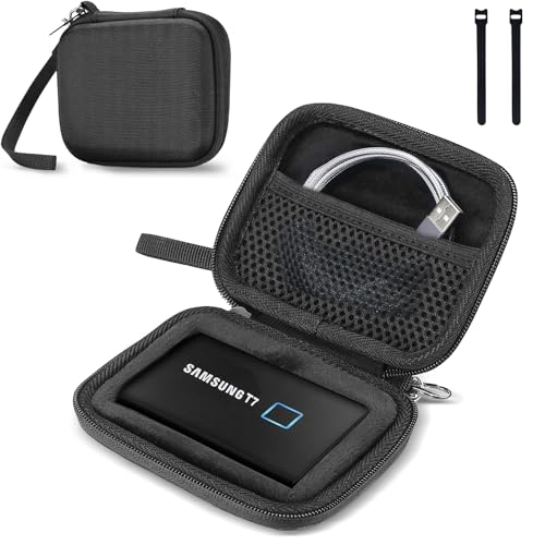 ProCase Hard Carrying Case for Samsung T7 Portable SSD -Black