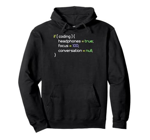 Programming If Coding Headphones gift, Programming gift Pullover Hoodie