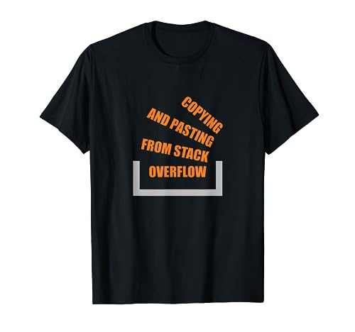 Copying and Pasting from Stack Overflow T-Shirt