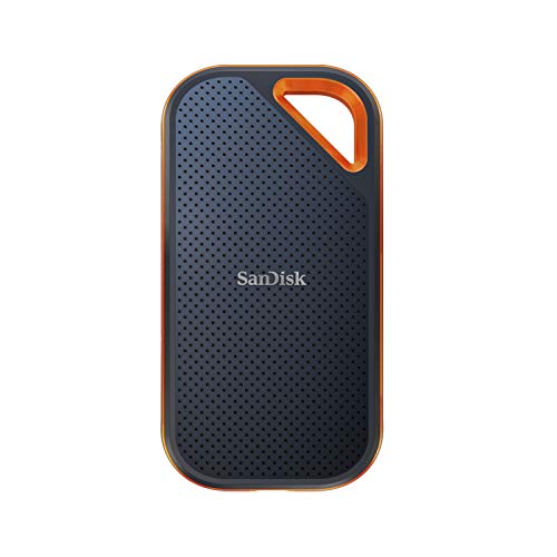 SANDISK 1TB Extreme PRO Portable SSD - Up to 2000MB/s - USB-C, USB 3.2 Gen 2x2, IP65 Water and Dust Resistance, Updated Firmware - External Solid State Drive - SDSSDE81-1T00-G25