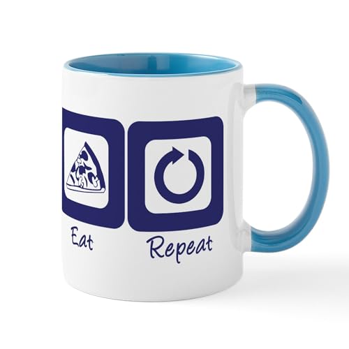 CafePress Sleep Code Eat Repeat Mug 11 oz (325 ml) Ceramic Coffee Mug