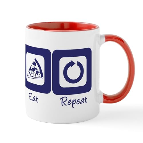 CafePress Sleep Code Eat Repeat Mug 11 oz (325 ml) Ceramic Coffee Mug