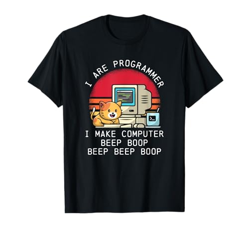 I Are Programmer Cat T-Shirt for Men Women