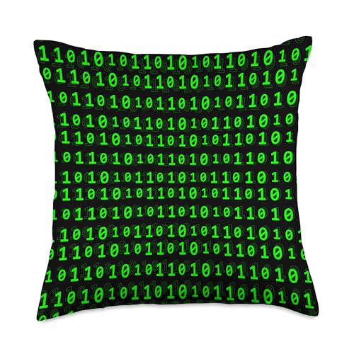 Binary Computer Code Throw Pillow