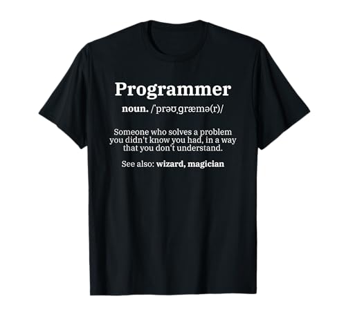 Definition Programmer Meaning - Computer Science & Coding T-Shirt Small