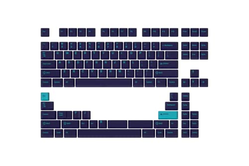 DROP + MiTo GMK Laser Custom Mechanical Keyboard Keycap Set - 120-keys, Doubleshot, Cherry Profile, for 60%, 65%, and TKL Layouts, etc. (Synthwave)