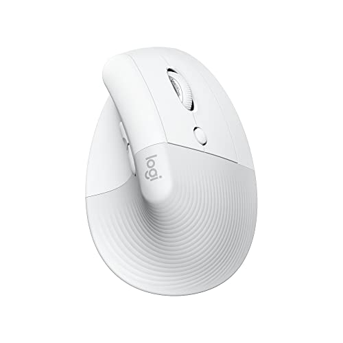 Logitech Lift for Mac Vertical Ergonomic Wireless Mouse - Off White