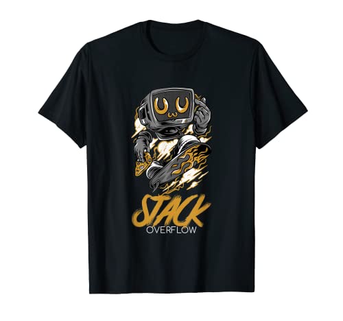 Stack Overflow Devops Coder Coding Programmer Geek Nerd T-Shirt