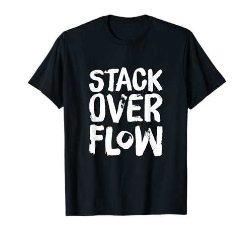 Stack Overflow Coder Coding Programmer Geek Nerd T-Shirt