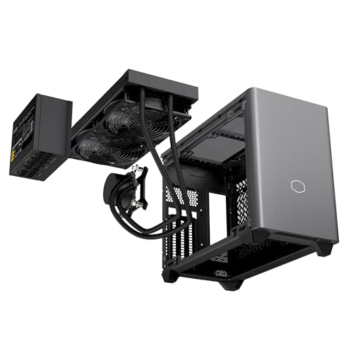 Cooler Master NR200P MAX V2 Mini-ITX PC Case Bundle, 280mm AIO, 850W Gold