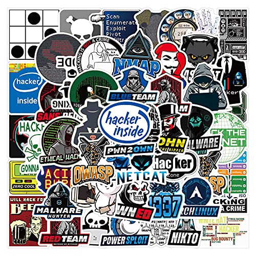50pcs Cool Teen Aesthetic Vinyl Waterproof Stickers for Laptop Water Bottle Computer Skateboard Luggage Graffiti Trendy Decals