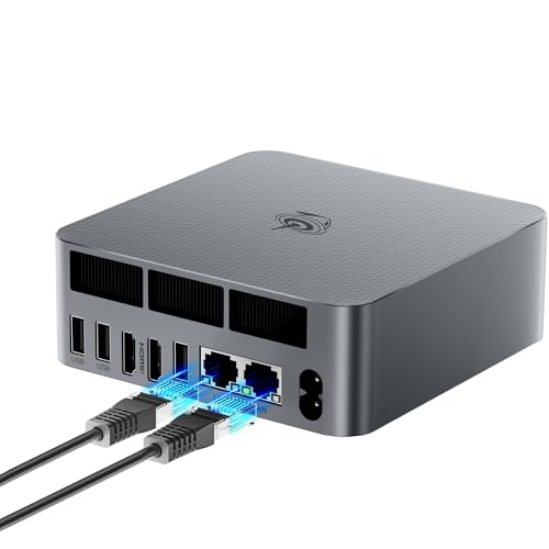 Beelink Mini PC, AMD Ryzen 7 5825U(6nm, 8C/16T) up to 4.5GHz, Mini Computer 32GB DDR4 RAM 500GB PCIe3.0x4 SSD, Micro PC 4K@60Hz Dual HDMI Display/WiFi6/BT5.2/Office/Home/HTPC/W-11 Pro