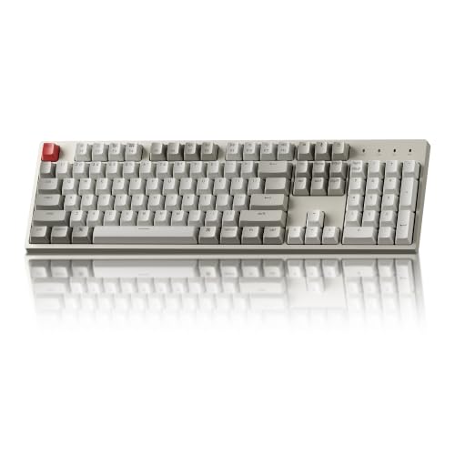 Keychron C2 Full Size Wired Mechanical Keyboard, Red Switch, Retro | ABS Keycaps, USB-C Connection, Ergonomic Support, Non-Backlit Design, Compatible with Mac Windows