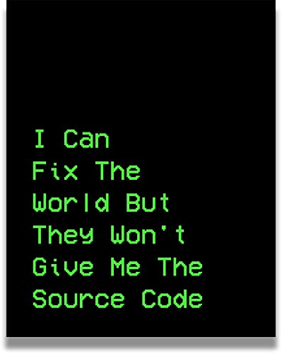 Computer Technology Poster, Print or Canvas - Geek Wall Decor - Coding Wall Art - Gifts for Computer Geeks, Nerds, Programmers & Coders - 11x14 unframed print