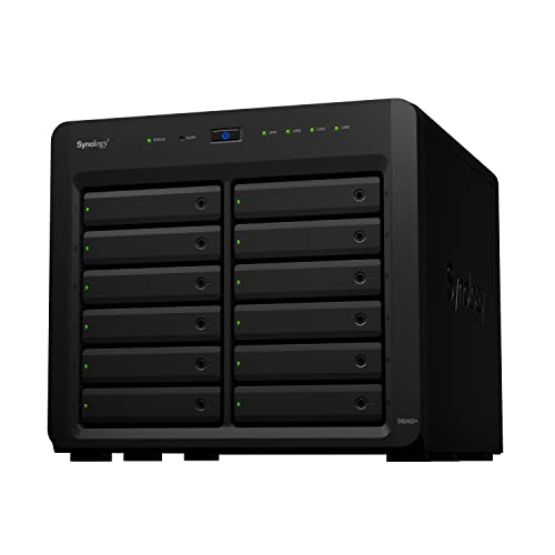 Synology DiskStation 12 Bay DS2422+ Quad Core CPU with 4GB Memory (Diskless), Black