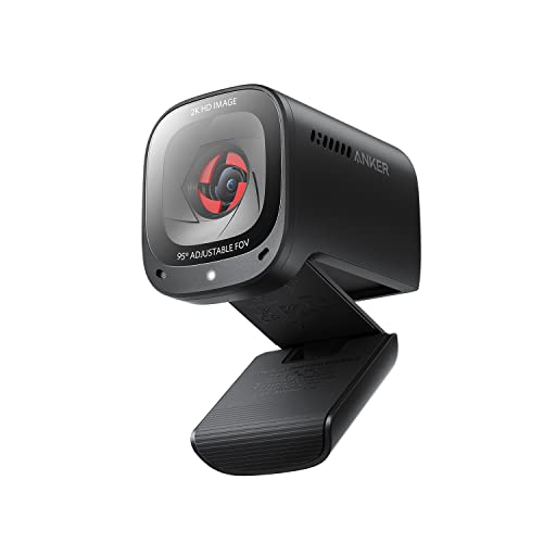 Anker PowerConf C200 2K Webcam for PC/Laptop/Mac, Low-Light Correction