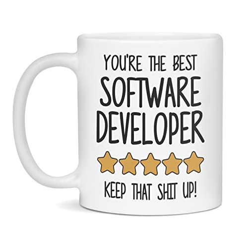 Best Software Developer Mug, World's Best Software Developer, 11-Ounce White