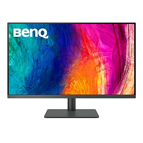 BenQ PD3205U Mac-Ready Monitor 32" 4K UHD 99% Rec.709 & sRGB, IPS, DeltaE ≤3, ICC Sync, Calibration Report, AQCOLOR, Uniformity HotKey Puck Ergonomic DisplayPort, USB-C (90W), USB Hub