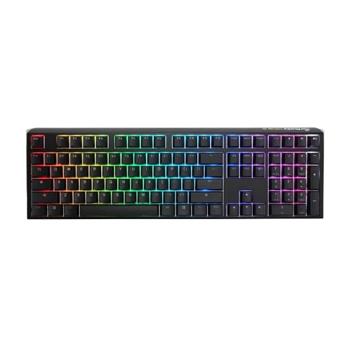 Ducky One 3 100% Mechanical Gaming Keyboard, Cherry Blue, RGB, Black