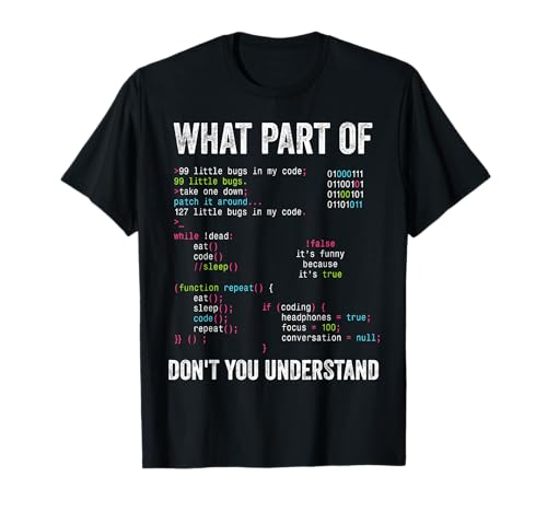 What Part of Don't You Understand Computer Science Lovers T-Shirt