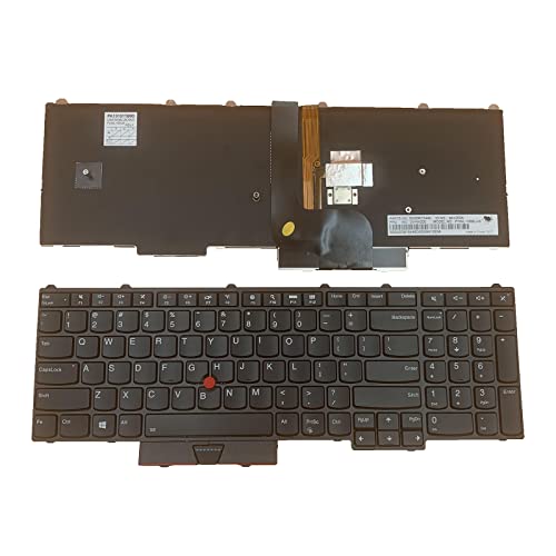 Laptop Replacement US Layout with Backlit Wiht Pointer Keyboard for Lenovo ThinkPad P50(20EN/20EQ) P70(20ER/20ES) P51 P71 P/N: 00PA288 SN20K85114 00PA247 0BH00HH SN20H35156 00PA329 00PA247