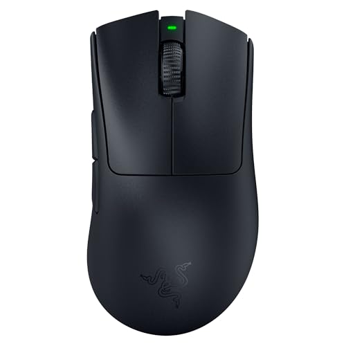 Razer DeathAdder V3 Pro Gaming Mouse: 63g Ultra Lightweight - Focus Pro 30K Optical Sensor - Fast Optical Switches Gen-3 - HyperSpeed Wireless - 5 Programmable Buttons - 90 Hr Battery - Black