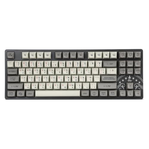 DROP + The Lord of the Rings™ Dwarvish TKL Mechanical Keyboard - MT3 Profile Keycaps with Accent Keys - Holy Panda X Tactile Switches - PBT Dye-Sub Keycaps - LED Backlight - Dark Gray