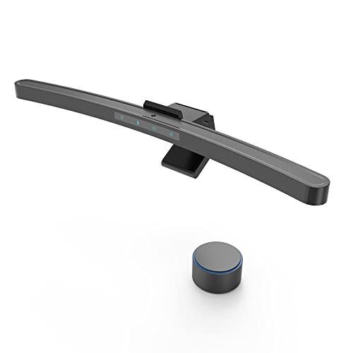 ONWAY Curved Monitor Light Bar with Wireless Remote,Monitor Light Bar with Auto-Dimming and Camera Base,Applicable to All Screens. No Screen Glare,for (Basic)
