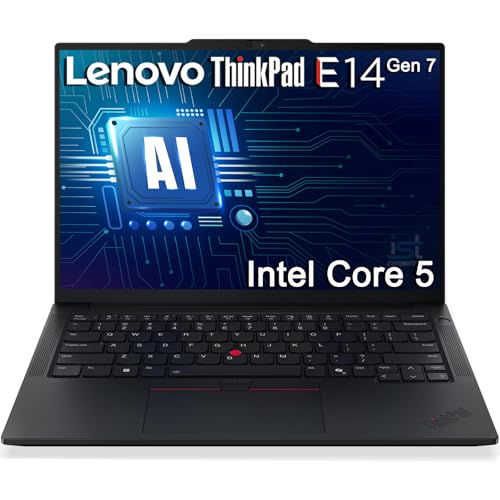 Lenovo ThinkPad E14 Gen 7 Business Laptop, 14" FHD+, Intel Core 5 210H (> i7-1355U), FP, IR Webcam, Backlit KB, Thunderbolt 4, IST Computer Customized 16GB/32GB/64GB RAM, 512GB/1TB/2TB SSD, Win 11 Pro