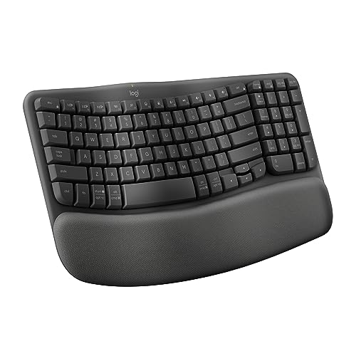 Logitech Wave Keys Wireless Ergonomic Keyboard - Graphite